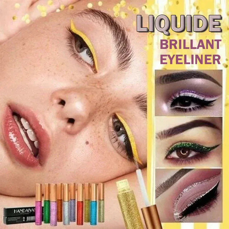 Eye-liner scintillant liquide