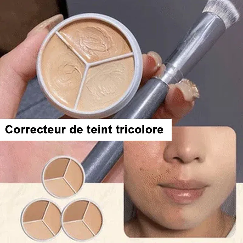 Correcteur de teint tricolore