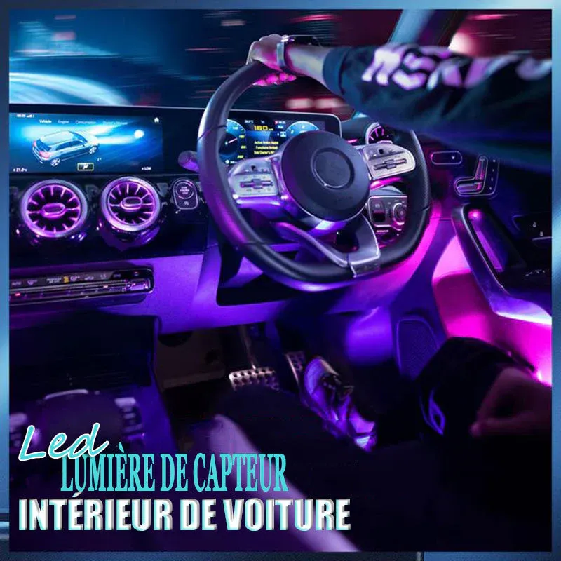 Lumières intérieures de voiture à capteur LED