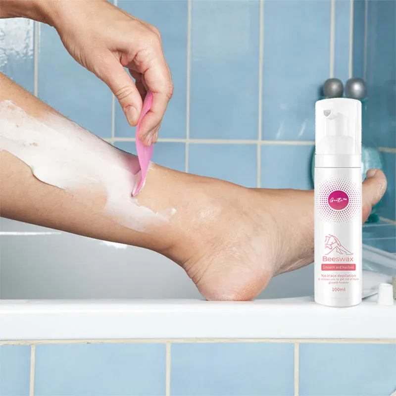 Mousse dépilatoire à la cire d'abeille