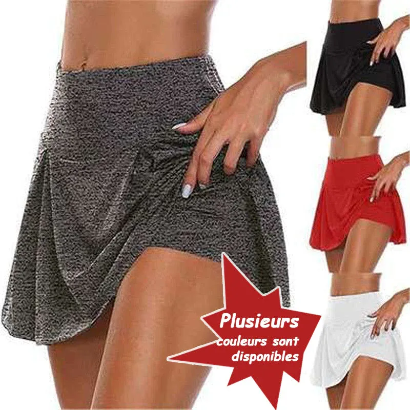Jupe avec short élastique pour femmes