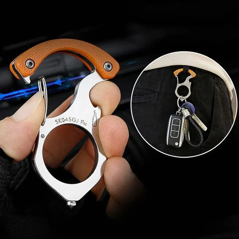 Porte-clés multifonctionnel pour voiture auto-protection - Image 2