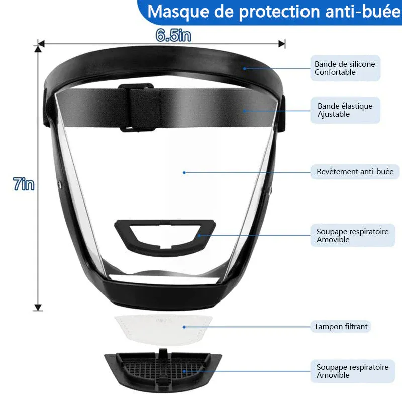 Masque intégral de protection anti-buée - Image 3