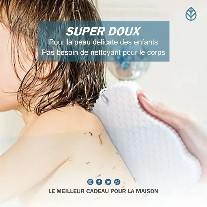 Éponge de bain exfoliante super douce - Image 2