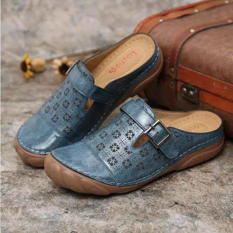 Chaussures à bout rond et à fond plat vintage - Image 3