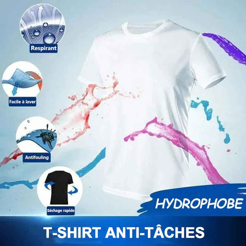 T-shirt imperméable hydrophobe Anti-tâches - Image 3