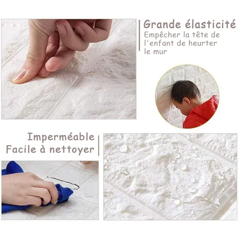 Autocollants muraux en trois dimensions 3D brique - Image 4