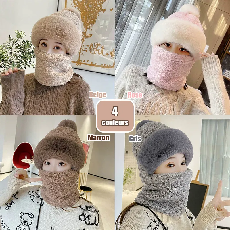 Casquette coupe-vent et anti-froid pour femme avec protection des oreilles - Image 2