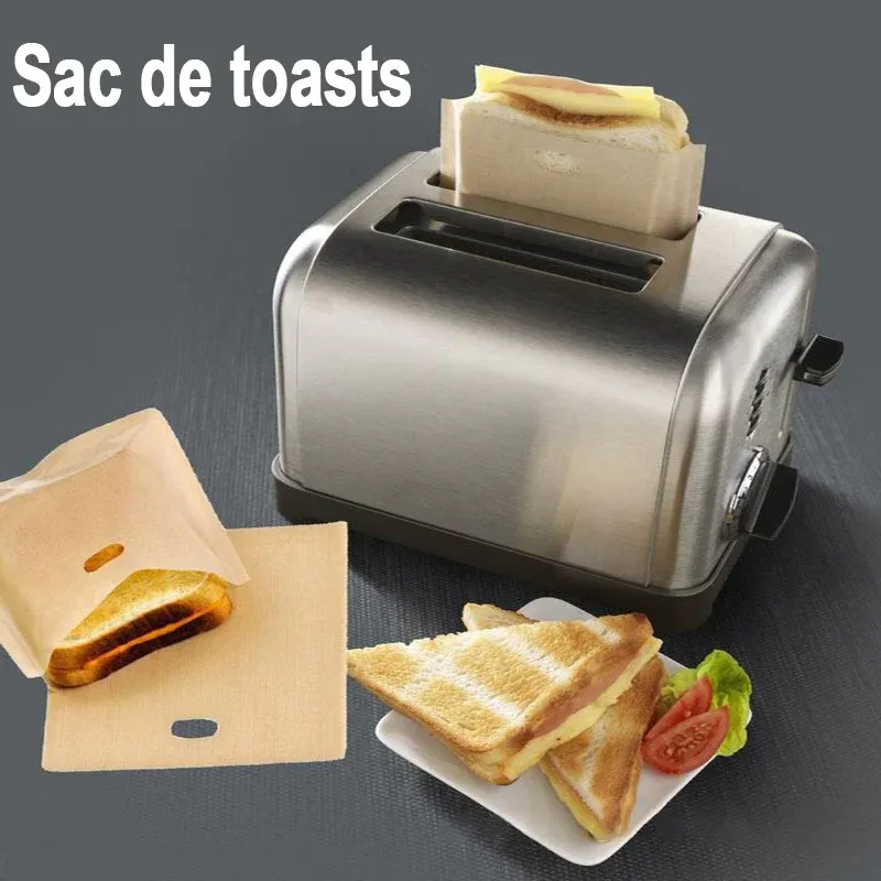 Sac de toasts antiadhésif réutilisable (5 pièces) - Image 3