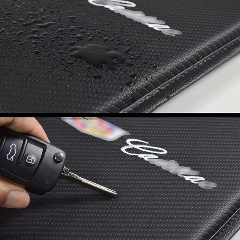 Housse de protection de boîte d'accoudoir en carbone de voiture - Image 3