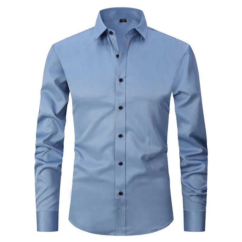 Chemise anti-rides extensible - Image 3