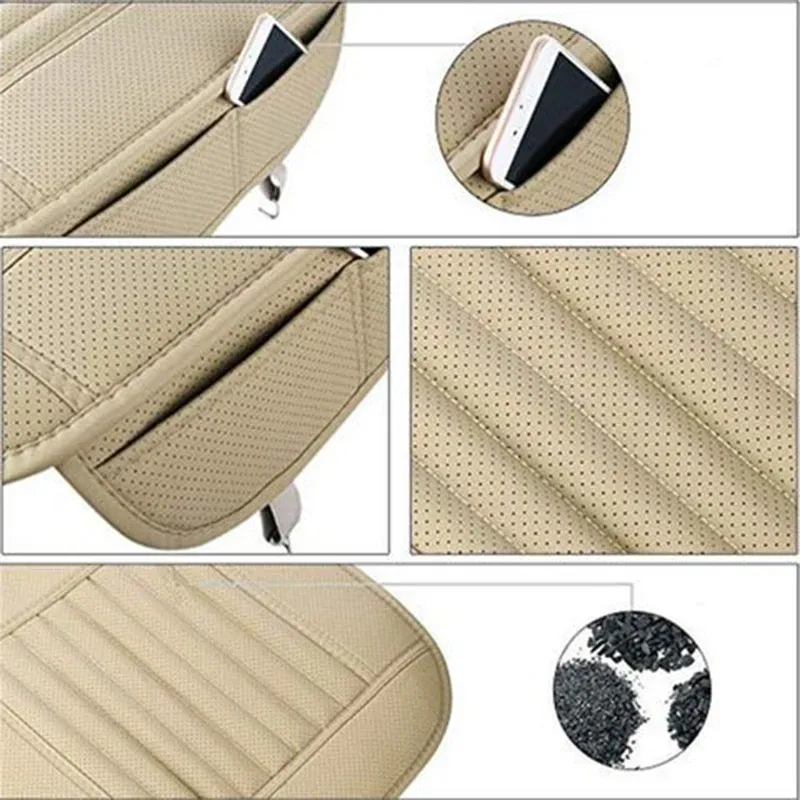 Housse de siège en charbon de bambou universel pour voiture - Image 5