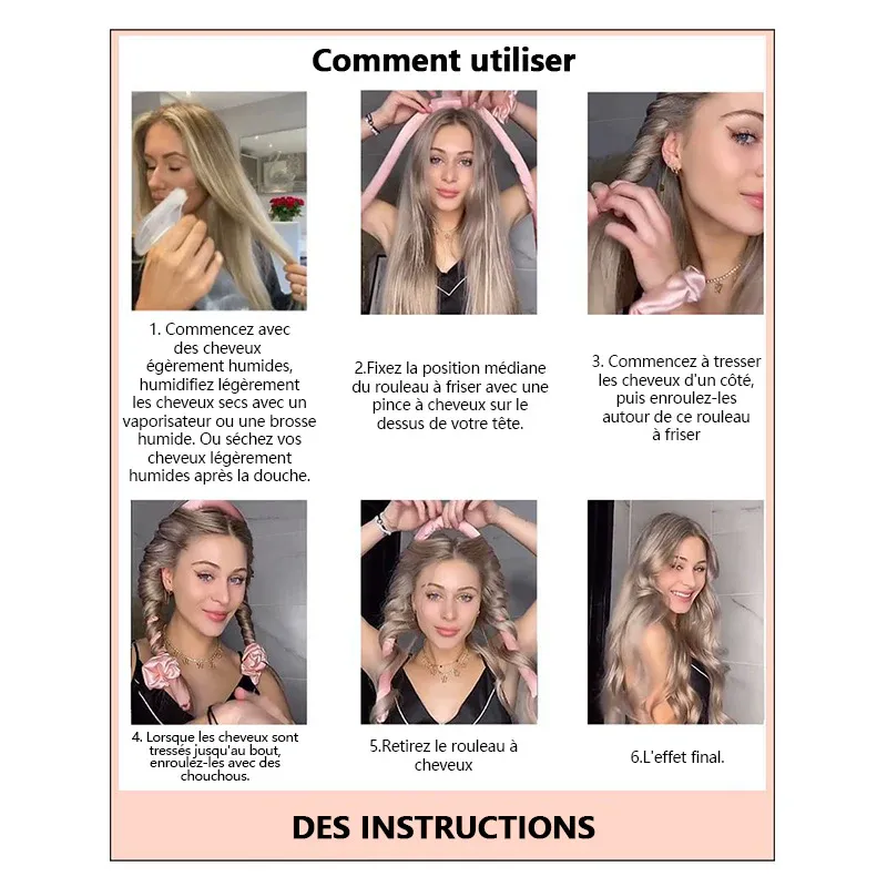 Bandeau bigoudi sans chaleur - Image 5