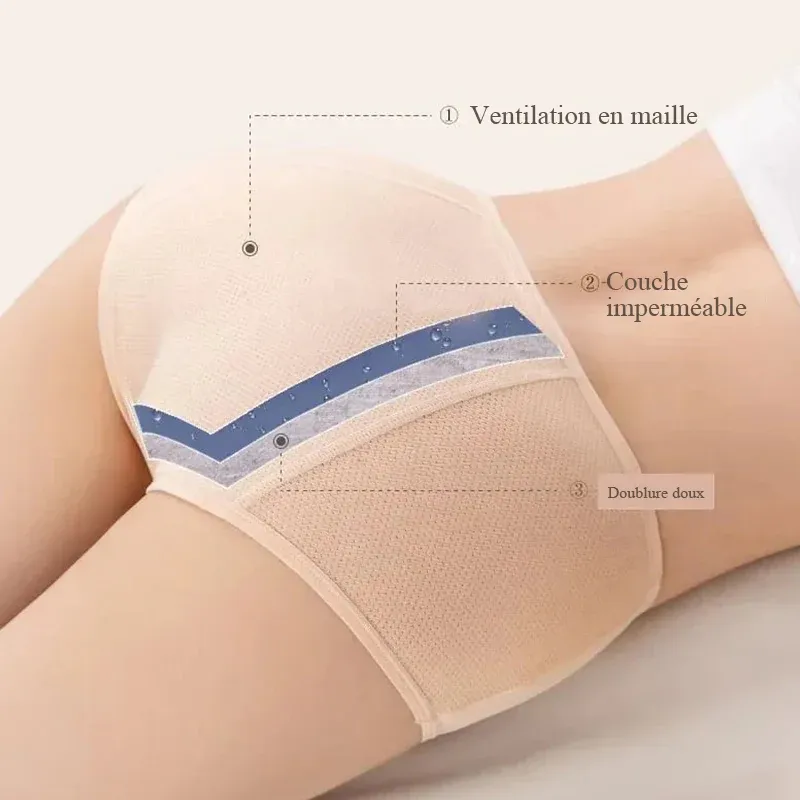 Slip coton antibactérien de taille haute - Image 8