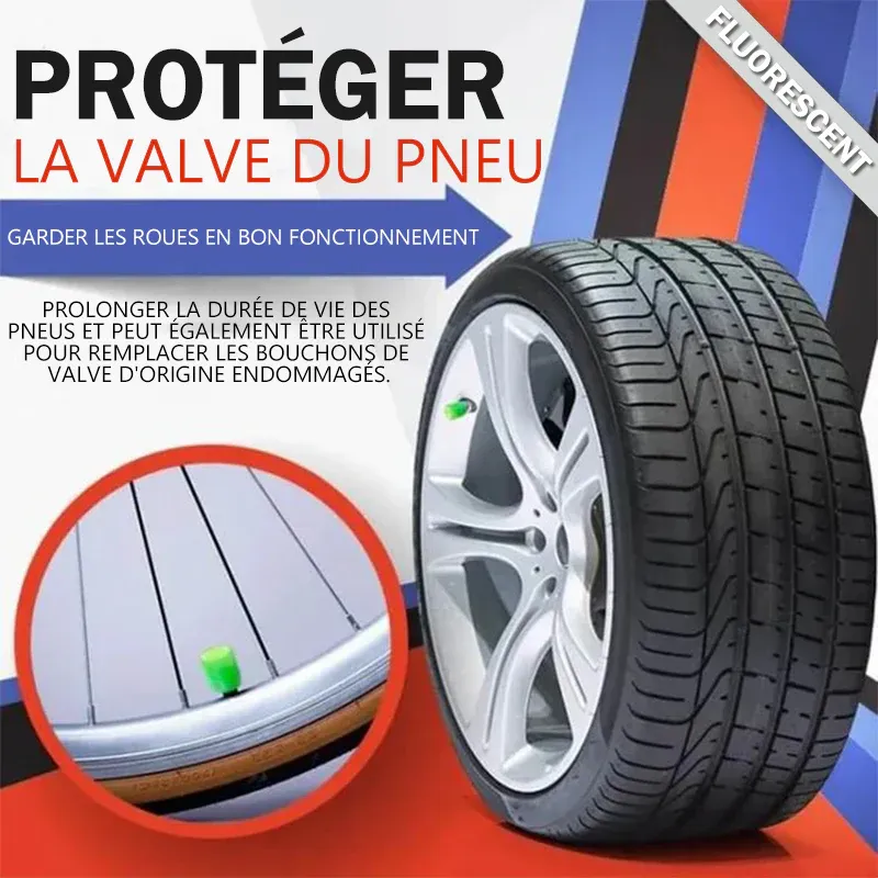 Bouchons de valve du pneu fluorescente universelles pour voiture - Image 4