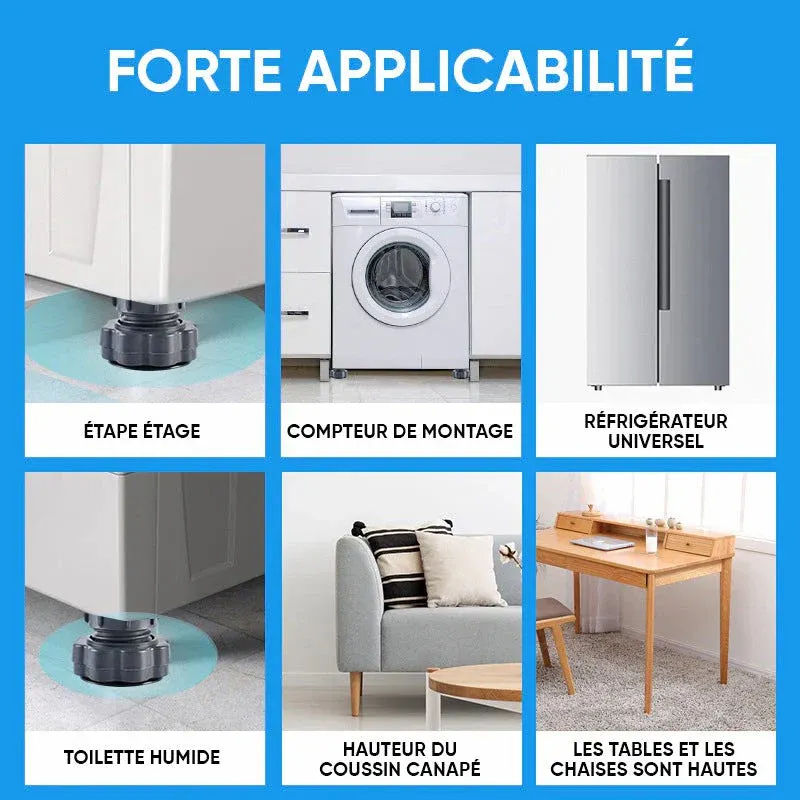 Support de machine à laver à hauteur réglable (4 pièces) - Image 4