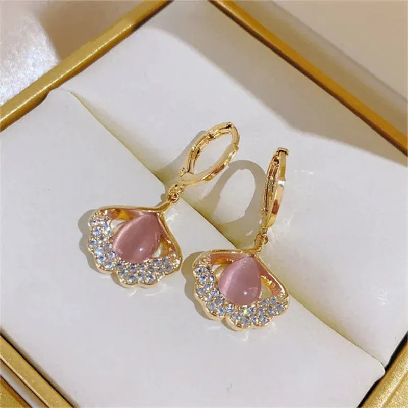 Boucles d'oreilles feuille de Ginkgo - Image 5