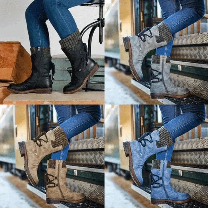 Bottes chaudes orthopédiques à pieds larges pour femmes - Image 9