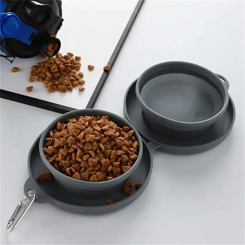 Bol pliable en silicone voyage pour animaux - Image 5