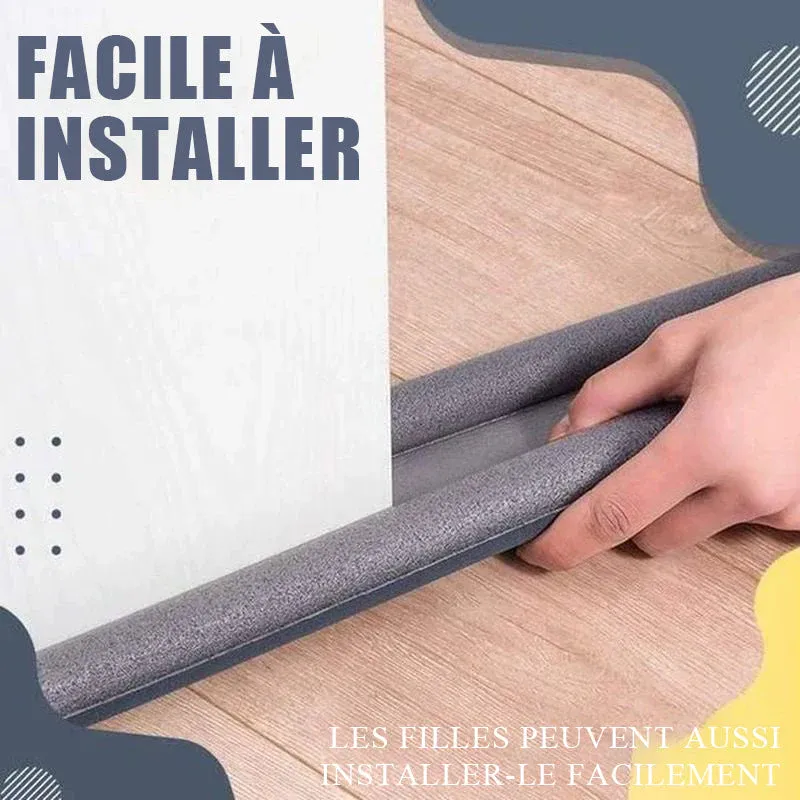 Bande de joint bas de porte étanche anti-bruit anti-insectes - Image 5