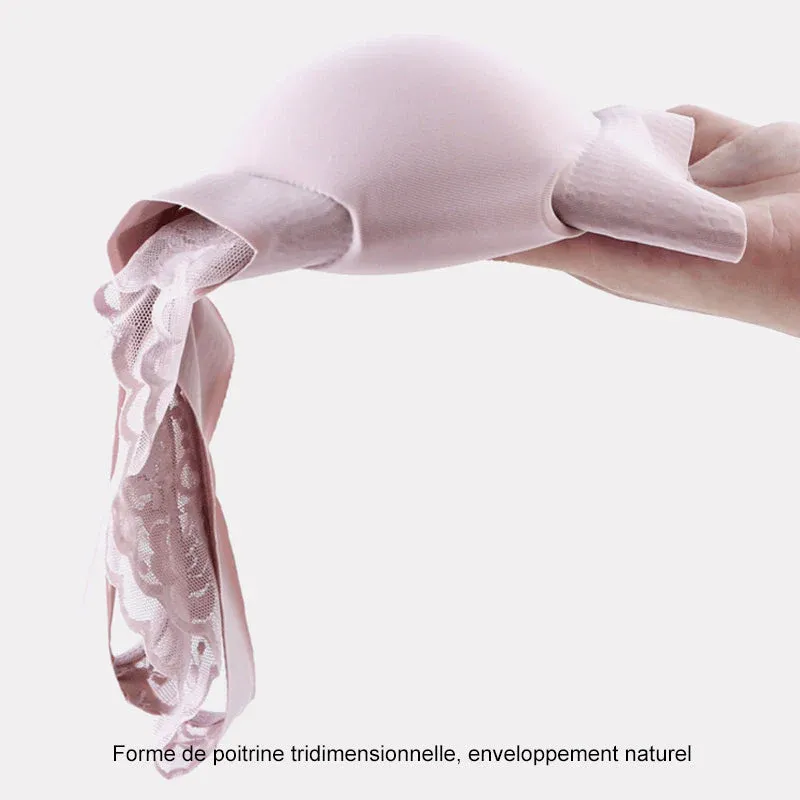 Soutiens-gorge quotidiens confortables sans couture en soie glacée - Image 2