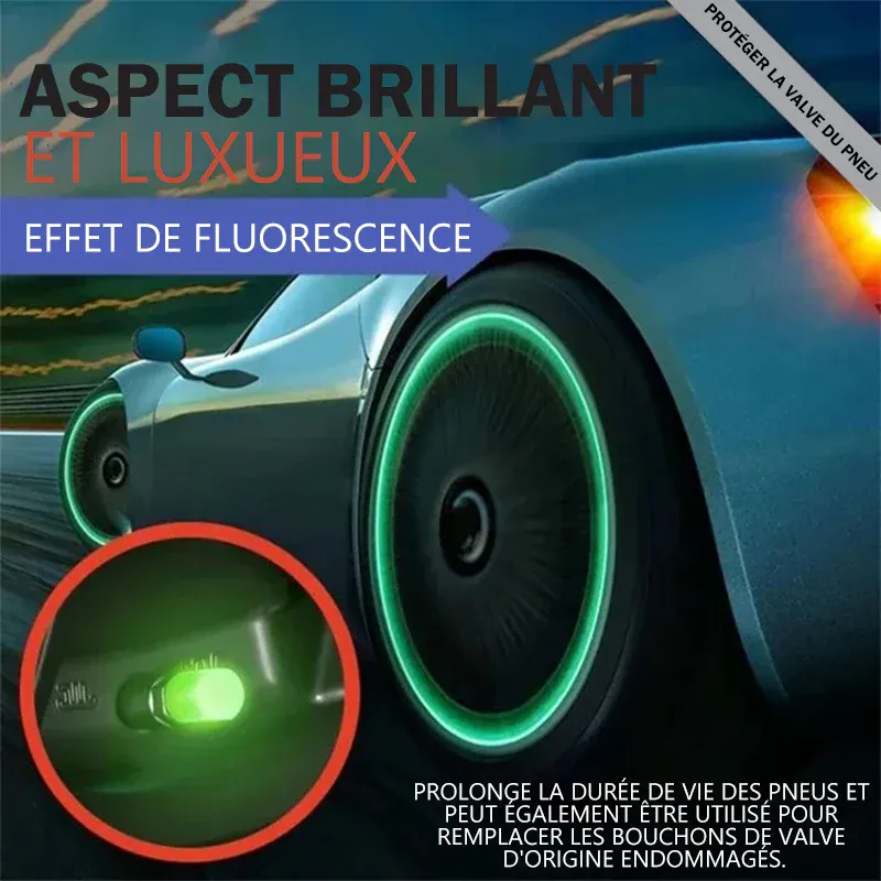Bouchons de valve du pneu fluorescente universelles pour voiture - Image 5