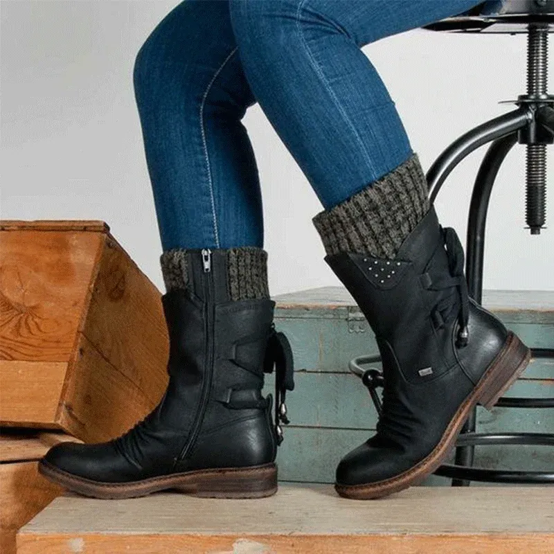 Bottes chaudes orthopédiques à pieds larges pour femmes - Image 5