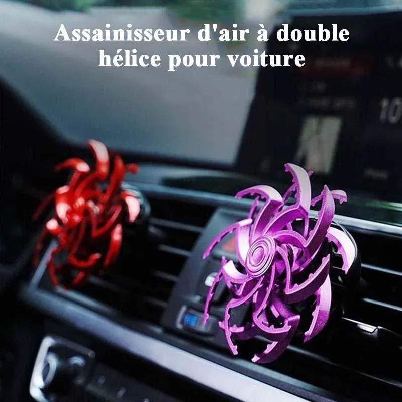 Assainisseur d'air à double hélice pour voiture( avec comprimés d'aromathérapie) - Image 6