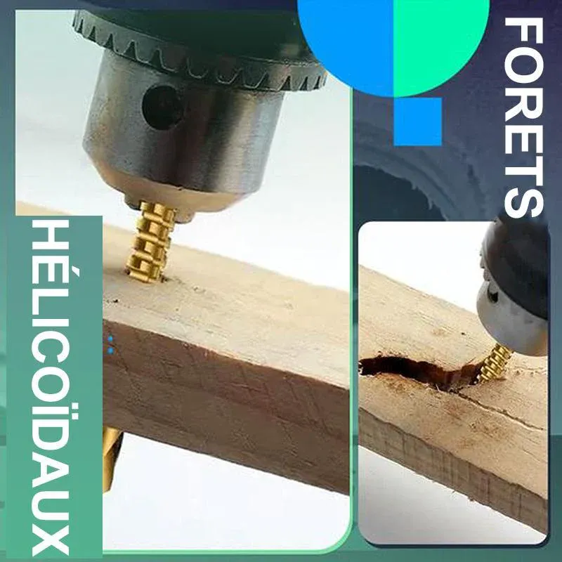 Jeu de forets à grande vitesse en alliage de titane (6 pièces) - Image 6