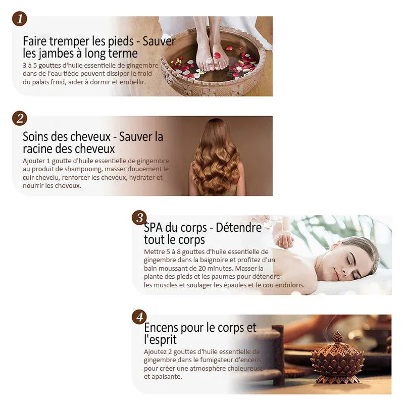 Huile de gingembre naturelle pour le drainage du ventre - Image 7