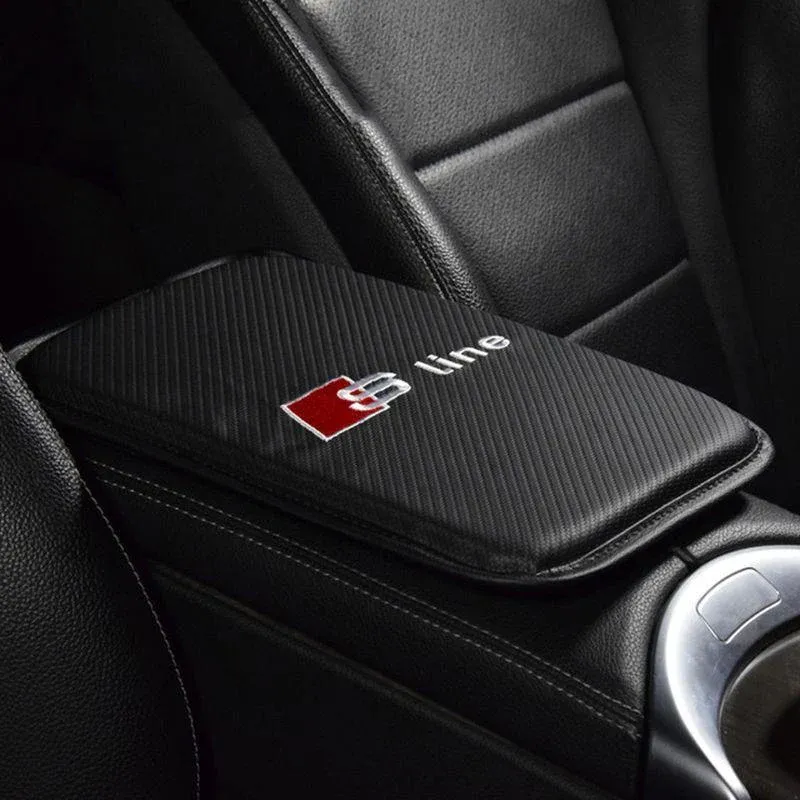 Housse de protection de boîte d'accoudoir en carbone de voiture - Image 7