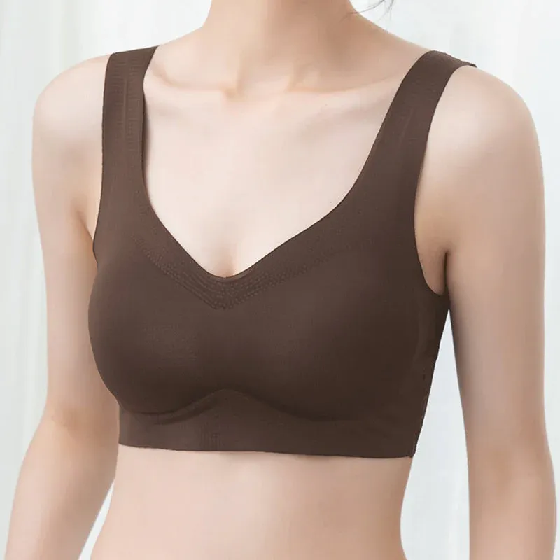 Soutiens-gorge quotidiens confortables sans couture en soie glacée - Image 6