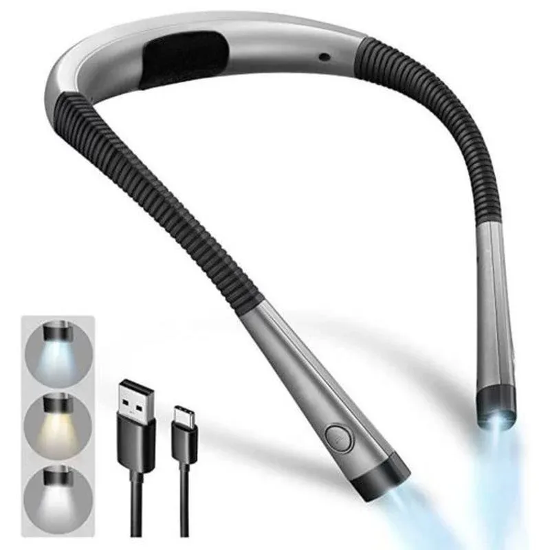 lampe de lecture suspendue au cou