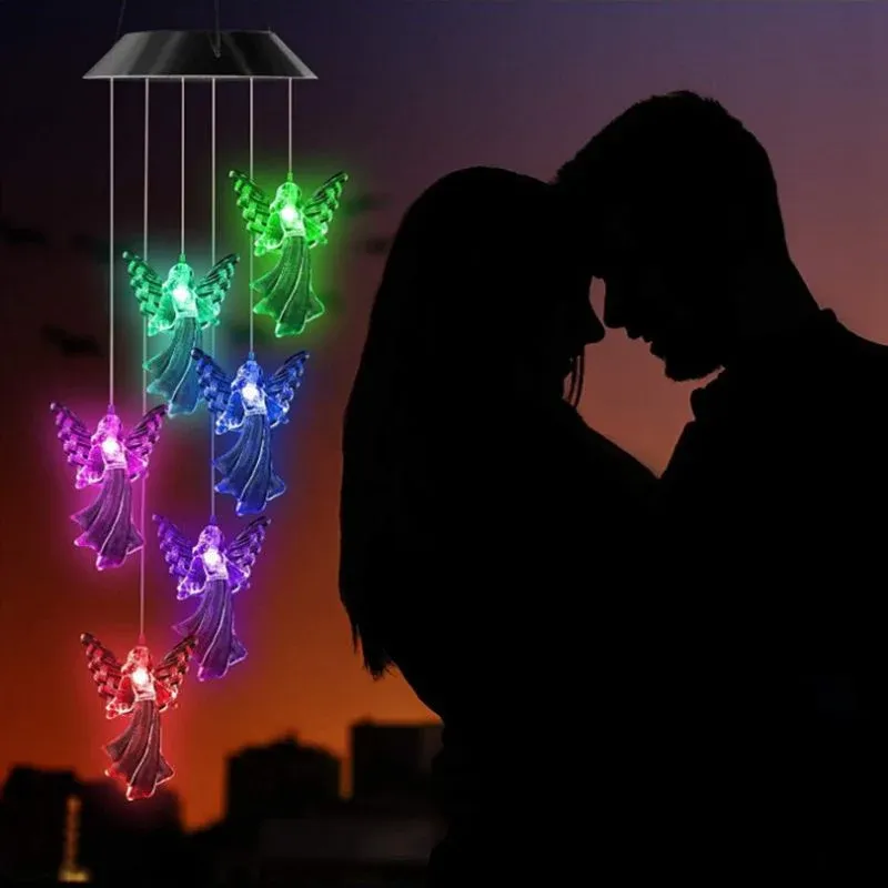 Carillon éolien solaire ange gardien - Image 5