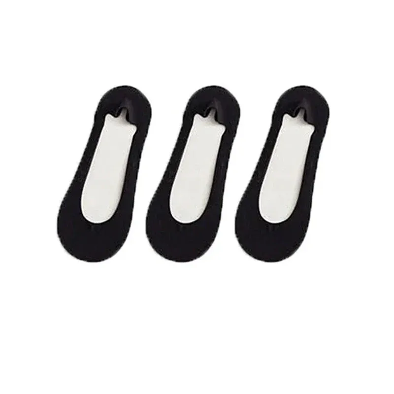 Chaussettes invisibles antidérapantes en soie glacée - Image 8