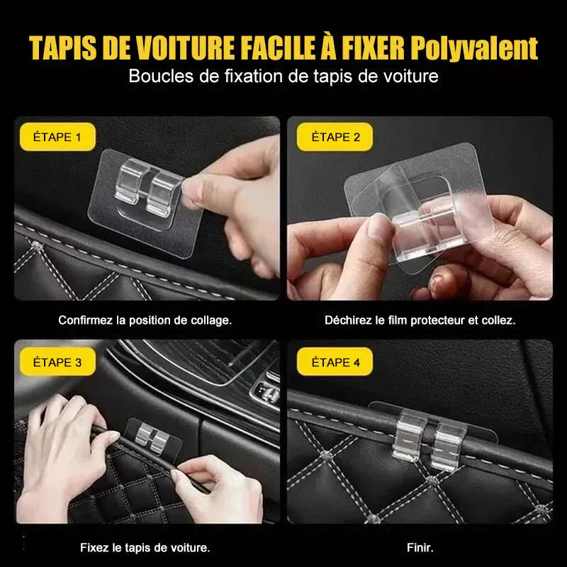 BOUCLES DE FIXATION MULTI-USAGES POUR TAPIS DE VOITURE - Image 8