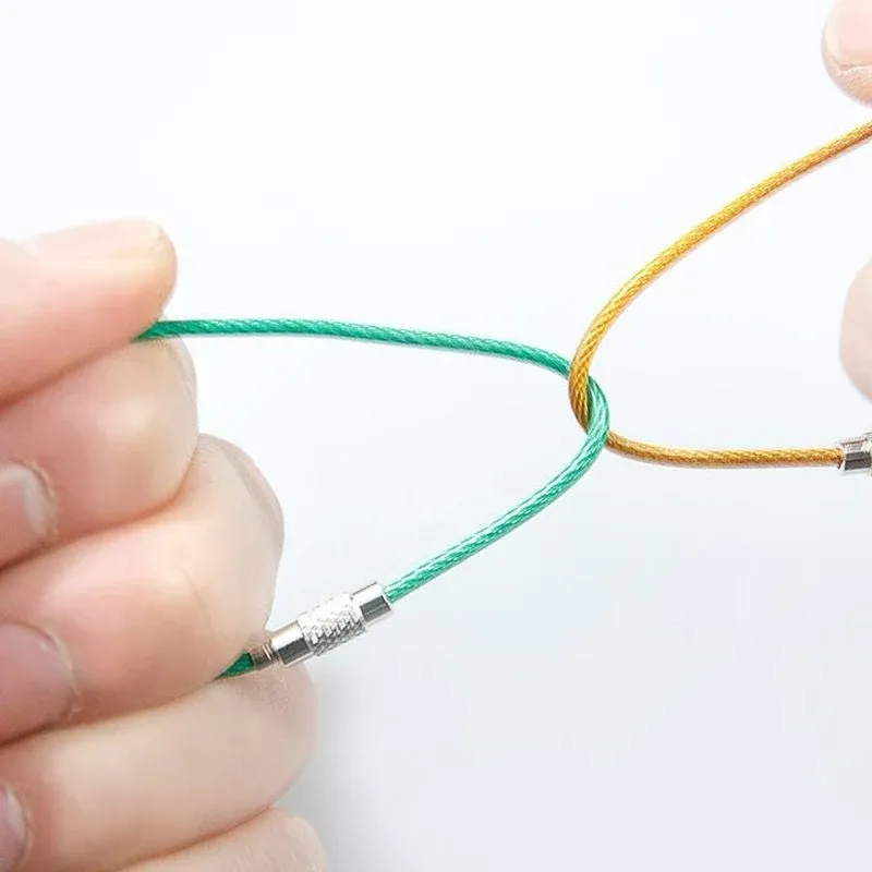 Serrure de fil d'acier de couleur créative - Image 6