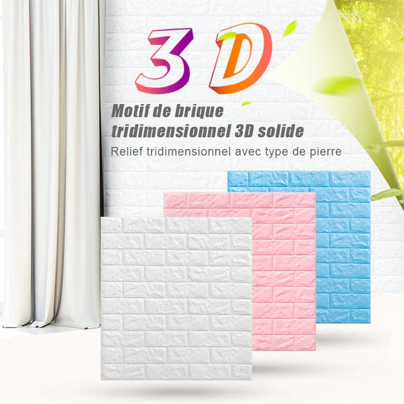 Autocollants muraux en trois dimensions 3D brique - Image 2
