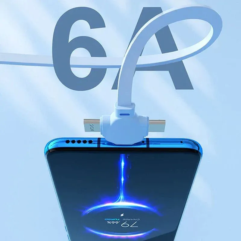 Rouleau télescopique de câble de chargement 3-en-1 120W - Image 9