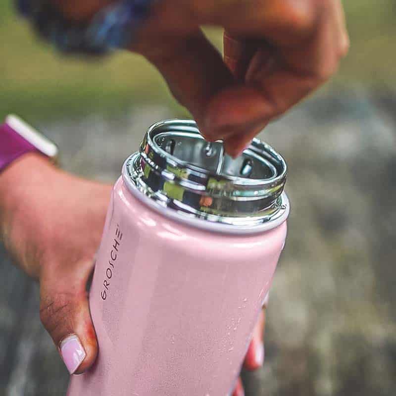 Bouteille d'eau avec infuseur OASIS - rose - Image 2