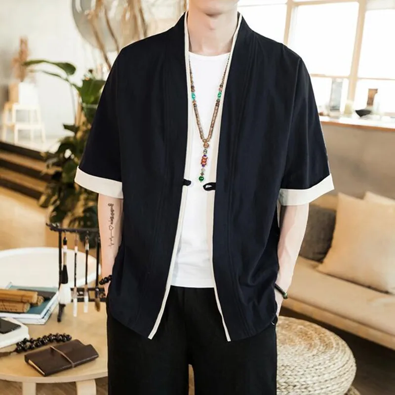 Veste Kimono Homme Moderne - Image 2