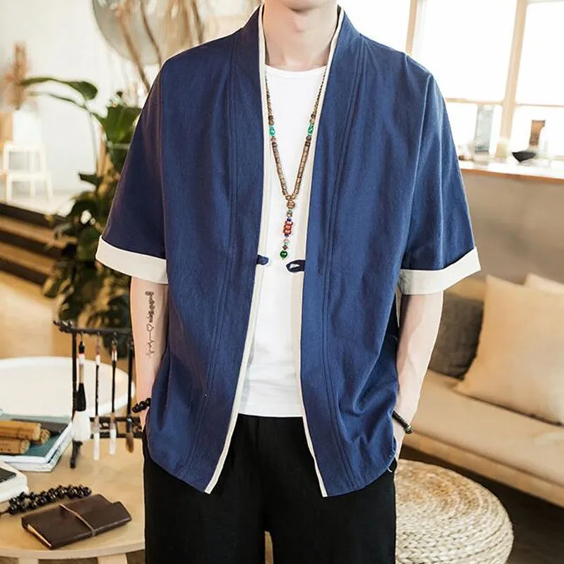 Veste Kimono Homme Moderne - Image 3