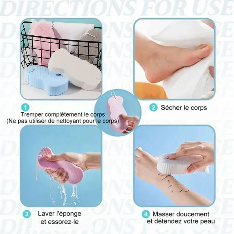 Éponge de bain exfoliante super douce - Image 3